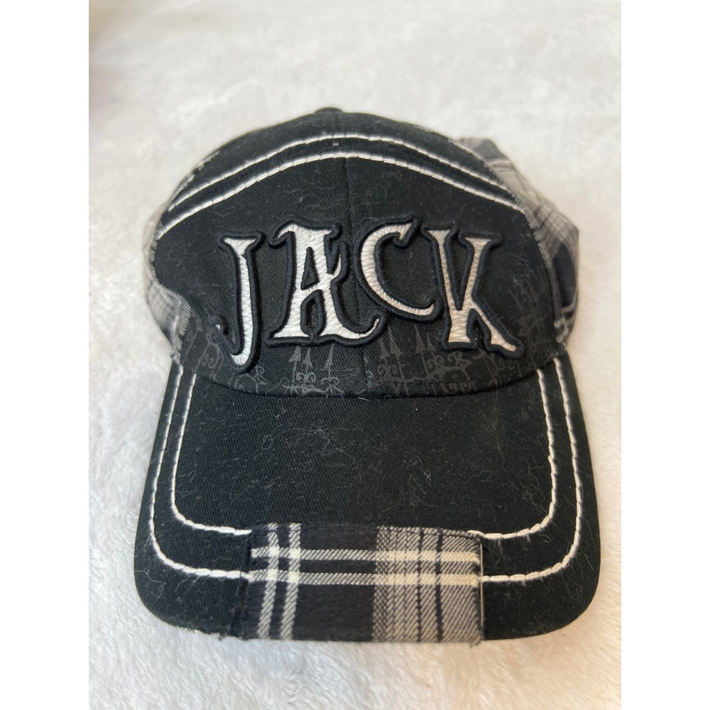 Disney Parks Jack Skellington Nightmare Before Christmas Plaid Baseball Hat Cap
